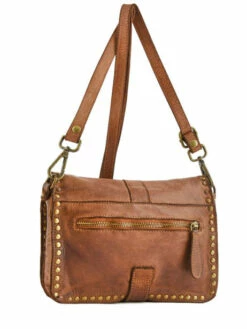 Shoulder Bag Dewashed Leather MILANO -Sacs Soldes Magasin 575963