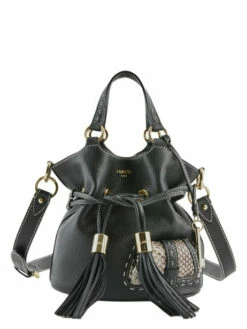 Small Leather Bucket Bag Premier Flirt Python LANCEL 11 Small Leather Bucket Bag Premier Flirt Python LANCEL -Sacs Soldes Magasin 736022