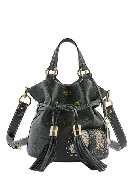 Small Leather Bucket Bag Premier Flirt Python LANCEL 5 Small Leather Bucket Bag Premier Flirt Python LANCEL – Image 5
