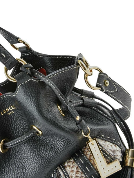Small Leather Bucket Bag Premier Flirt Python LANCEL 4 Small Leather Bucket Bag Premier Flirt Python LANCEL – Image 4