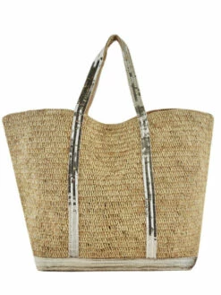 Large Cabas Tote Bag Raffia Sequins VANESSA BRUNO