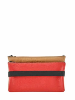 Leather Coin Purse With Elastic Band ETRIER