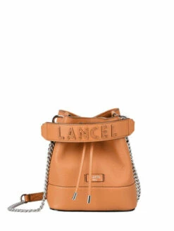 Leather Ninon Mini Bucket Bag LANCEL