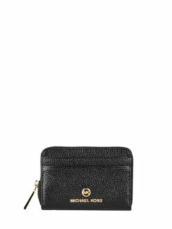 Leather Jetset Compact Wallet MICHAEL KORS