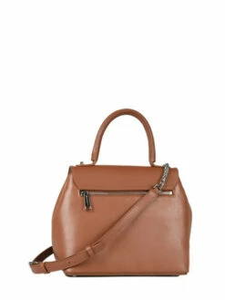 Leather Foulonn� Pia Top-handle Bag LANCASTER -Sacs Soldes Magasin 842790