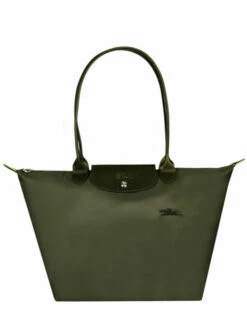 Large Shoulder Bag Le Pliage Green LONGCHAMP