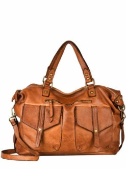 Shoulder Bag Dewashed Leather MILANO