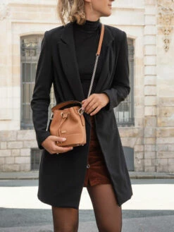 Leather Ninon Mini Bucket Bag LANCEL -Sacs Soldes Magasin 852224