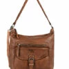 Shoulder Bag Utility Leather BASILIC PEPPER