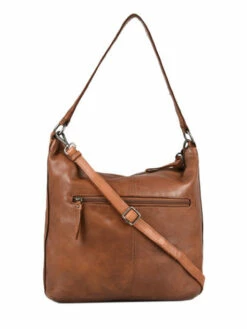 Shoulder Bag Utility Leather BASILIC PEPPER -Sacs Soldes Magasin 853820
