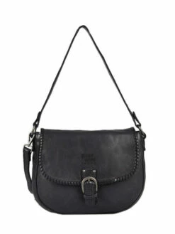 Crossbody Bag Utility Leather BASILIC PEPPER