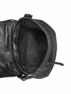 Crossbody Bag Utility Leather BASILIC PEPPER -Sacs Soldes Magasin 853836