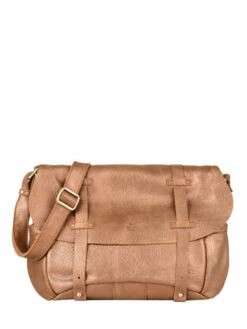 Leather Bernie Messenger Bag MILA LOUISE