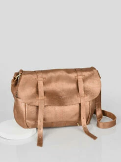 Leather Bernie Messenger Bag MILA LOUISE -Sacs Soldes Magasin 859108