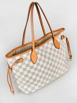 Preloved Louis Vuitton Shoulder Bag Neverfull Damier Azur BRAND CONNECTION -Sacs Soldes Magasin 870553