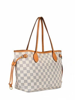 Preloved Louis Vuitton Shoulder Bag Neverfull Damier Azur BRAND CONNECTION -Sacs Soldes Magasin 870556