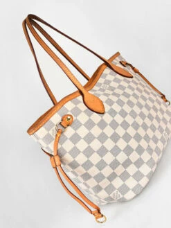 Preloved Louis Vuitton Shoulder Bag Neverfull Damier Azur BRAND CONNECTION -Sacs Soldes Magasin 870560