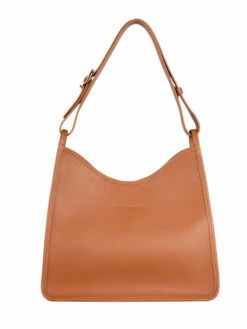 Leather Le Foulonn� Shoulder Bag LONGCHAMP