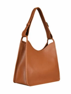 Leather Le Foulonn� Shoulder Bag LONGCHAMP -Sacs Soldes Magasin 872967