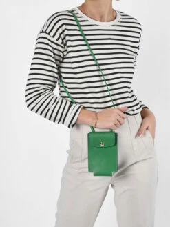 Leather �pure Phone Case LONGCHAMP -Sacs Soldes Magasin 874491