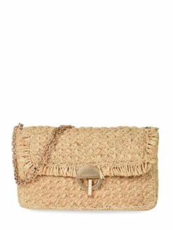 Large Raffia Moon Shoulder Bag VANESSA BRUNO