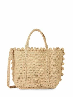 Handbag Le Cabas Raffia Pompoms VANESSA BRUNO