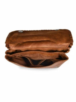 Shoulder Bag Utility Leather BASILIC PEPPER -Sacs Soldes Magasin 895611