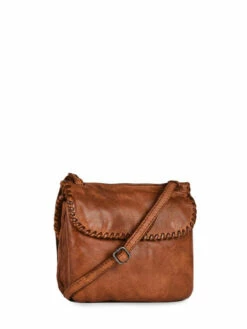 Shoulder Bag Utility Leather BASILIC PEPPER -Sacs Soldes Magasin 895613