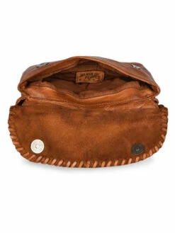 Shoulder Bag Utility Leather BASILIC PEPPER -Sacs Soldes Magasin 895614