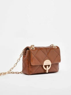 Leather Nano Moon Crossbody Bag VANESSA BRUNO -Sacs Soldes Magasin 918611