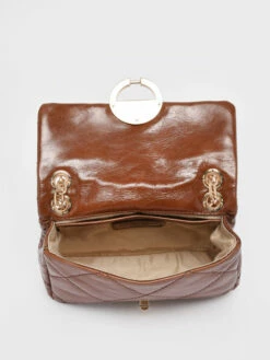 Leather Nano Moon Crossbody Bag VANESSA BRUNO -Sacs Soldes Magasin 918612