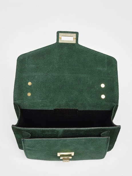 Leather Velvet Crossbody Bag MILANO 4 Leather Velvet Crossbody Bag MILANO – Image 4