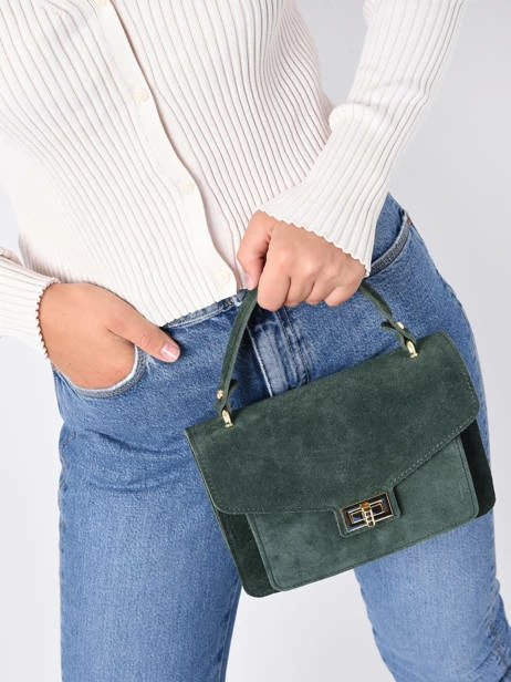 Leather Velvet Crossbody Bag MILANO 2 Leather Velvet Crossbody Bag MILANO – Image 2