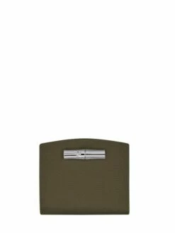 Compact Leather Roseau Wallet LONGCHAMP