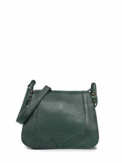 Leather Crossbody Bag Cow BASILIC PEPPER