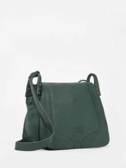 Leather Crossbody Bag Cow BASILIC PEPPER 7 Leather Crossbody Bag Cow BASILIC PEPPER -Sacs Soldes Magasin 932582