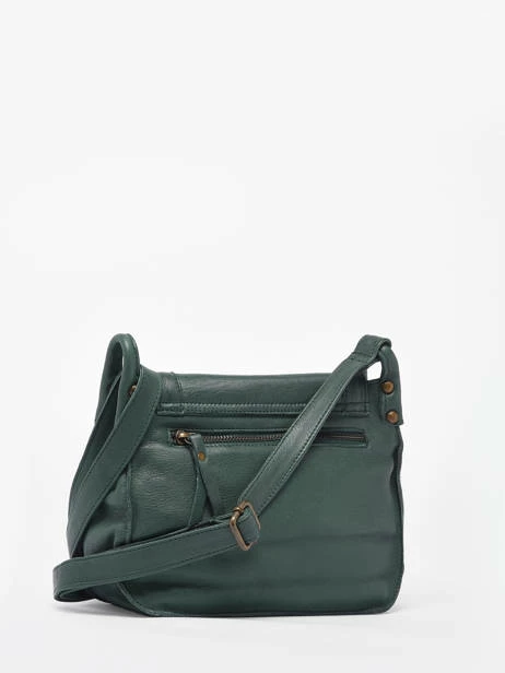 Leather Crossbody Bag Cow BASILIC PEPPER 5 Leather Crossbody Bag Cow BASILIC PEPPER – Image 5