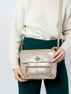 Crossbody Bag Leather PIECES -Sacs Soldes Magasin 941634