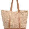 Shearling Tote Bag With Leather VANESSA BRUNO