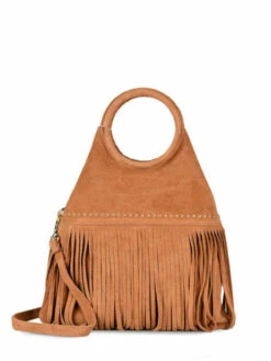 Suede Leather Velvet Satchel MILANO