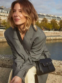 Medium Leather Sabrina C�sari Crossbody Bag LE TANNEUR