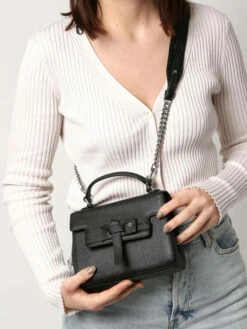 Leather Sabrina C�sari Crossbody Bag LE TANNEUR -Sacs Soldes Magasin 950553