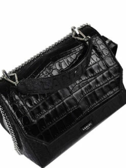Medium Leather Ninon Croco Handbag LANCEL -Sacs Soldes Magasin 953333
