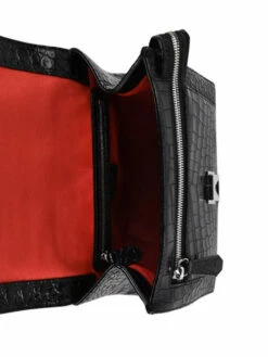 Medium Leather Ninon Croco Handbag LANCEL -Sacs Soldes Magasin 953334