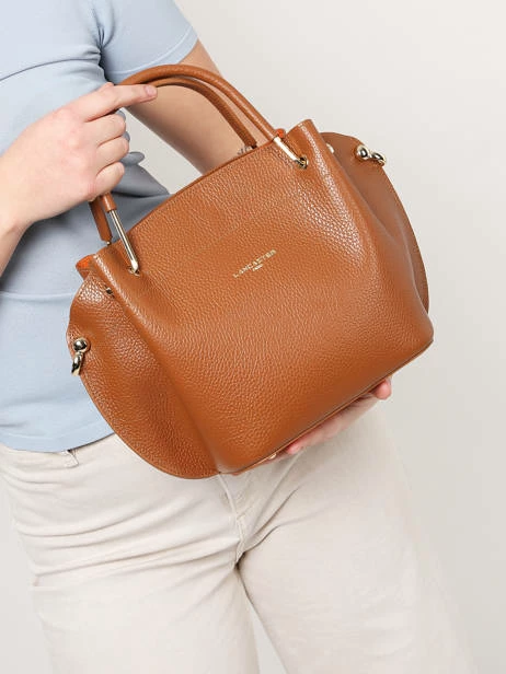 Leather Foulonn� Double Satchel LANCASTER 2 Leather Foulonn� Double Satchel LANCASTER – Image 2