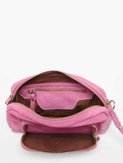 Shoulder Bag Pop Leather BASILIC PEPPER -Sacs Soldes Magasin 961484