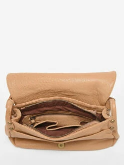 Cross Body Tas Stone Leather BASILIC PEPPER 8 Cross Body Tas Stone Leather BASILIC PEPPER -Sacs Soldes Magasin 961540