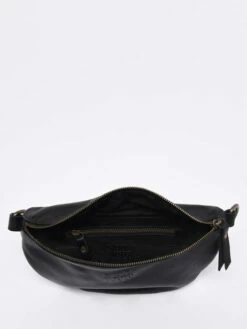 Leather Cow Belt Bag BASILIC PEPPER -Sacs Soldes Magasin 961958