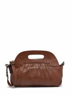 Crossbody Bag Cow Leather BASILIC PEPPER