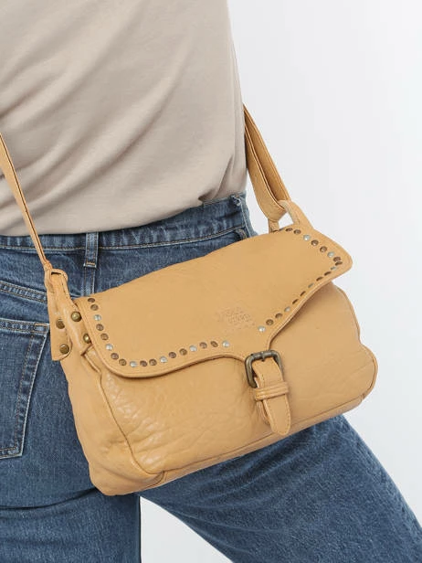 Cross Body Tas Stone Leather BASILIC PEPPER 2 Cross Body Tas Stone Leather BASILIC PEPPER – Image 2